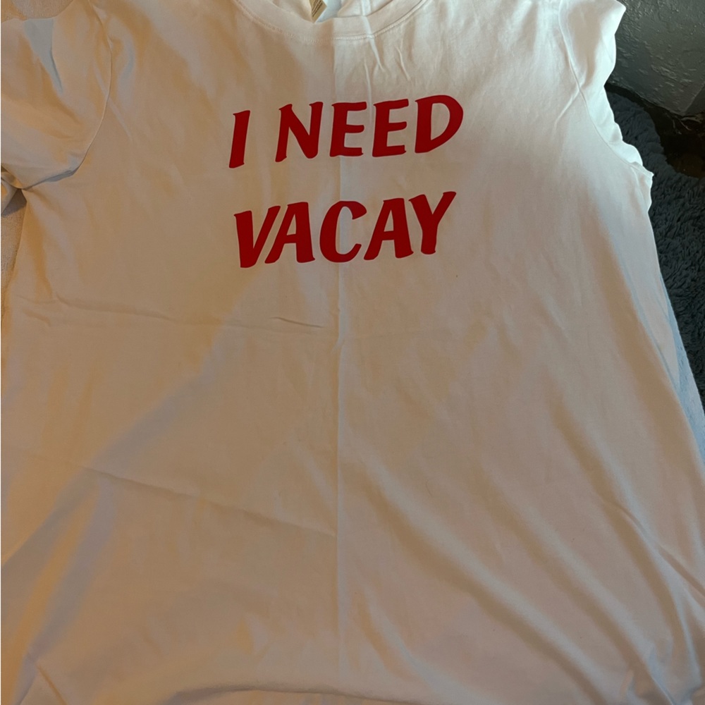 Large white comfy tee. Barely worn